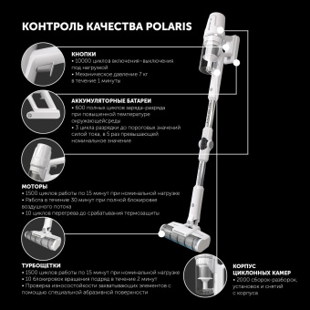 Пылесос Polaris PVCS 4050 CyclonicPRO 500Вт белый от магазина РЭССИ