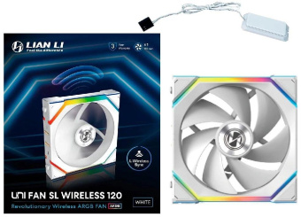Вентилятор для корпуса Lian-Li Uni Fan SL Wireless 120 ARGB 120х124.5x28 белый 4-pin 28.5дБ (G99.12SL1W1W.R0) Ret от магазина РЭССИ