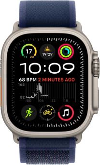 Смарт-часы Apple Watch Ultra 2 2024 A2986 49мм OLED корп.титан Trial loop рем.синий разм.брасл.:145-220мм (MX4L3FD/A) от магазина РЭССИ