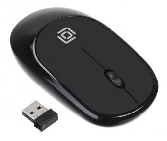 Мышь Оклик 535MW черный оптическая (1000dpi) беспроводная USB для ноутбука (3but) от магазина РЭССИ
