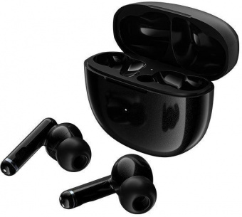 Гарнитура вкладыши QCY HT03 черный беспроводные bluetooth в ушной раковине от магазина РЭССИ