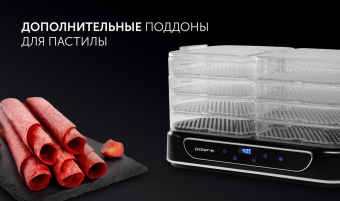 Сушка для фруктов и овощей Polaris PFD 1206V 6под. 550Вт черный от магазина РЭССИ