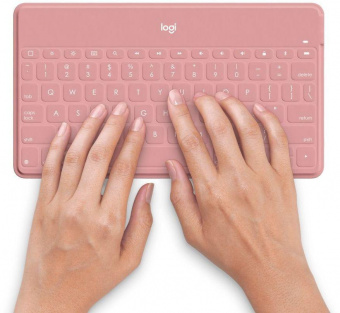 Клавиатура Logitech Keys-To-Go розовый USB беспроводная BT slim Multimedia от магазина РЭССИ
