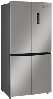 Холодильник Weissgauff WCD 450 X NoFrost Inverter 2-хкамерн. нержавеющая сталь (двухкамерный) от магазина РЭССИ