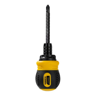 Двухсторонняя отвертка DELI с трещоткой PH2+SL6 DL626010 (Cr-V регулируемая длина 110-150мм диаметр хвостовика 6мм) 98381 от магазина РЭССИ
