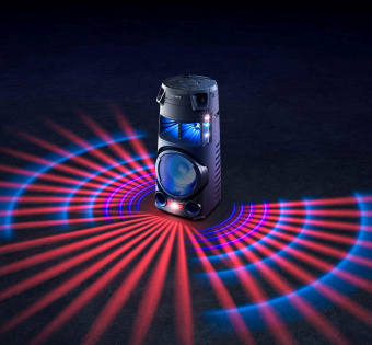 Минисистема Sony MHC-V43D черный CD CDRW DVD DVDRW FM USB BT от магазина РЭССИ