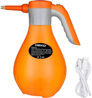 Опрыскиватель Deko DKSP16 аккум. 3л оранжевый/серый (065-1041) от магазина РЭССИ