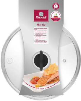 Крышка Rondell Handy RDA-1685 d=20см руч.черная от магазина РЭССИ