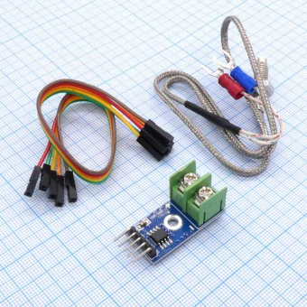 B05-Термопара+модуль АЦП на MAX6675 от магазина РЭССИ