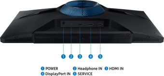 Монитор Samsung 24" Odyssey G3 S24DG300EIXCI черный VA LED 16:9 HDMI матовая HAS Piv 250cd 178гр/178гр 1920x1080 180Hz FreeSync DP FHD 3.9кг от магазина РЭССИ