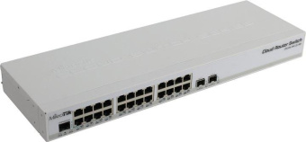 Коммутатор MikroTik CRS326-24G-2S+RM 24G 2SFP+ управляемый от магазина РЭССИ