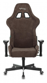 Кресло игровое Zombie VIKING KNIGHT Fabric темно-коричневый Light-10 с подголов. крестов. металл от магазина РЭССИ