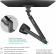Кронштейн для мониторов Onkron G100 белый 13"-32" макс.9кг настольный поворот и наклон верт.перемещ. от магазина РЭССИ