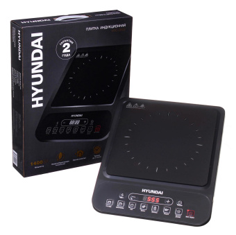 Плита Индукционная Hyundai HYC-0101 черный стеклокерамика (настольная) от магазина РЭССИ