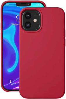 Чехол (клип-кейс) Deppa для Apple iPhone 12 mini Liquid Silicone красный (87786) от магазина РЭССИ