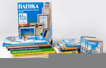 Пленка для ламинирования Office Kit 150мкм A4 (100шт) глянцевая 216x303мм PLP11223-1 от магазина РЭССИ