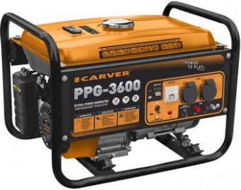 Генератор Carver PPG- 3600 2.8кВт от магазина РЭССИ