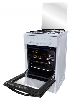 Плита Комбинированная Starwind SRGE521 белый (стеклянная крышка) реш.сталь от магазина РЭССИ