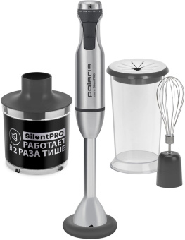 Блендер погружной Polaris PHB 1591L Silent 1500Вт нержавеющая сталь от магазина РЭССИ