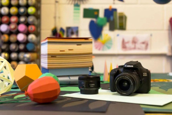 Зеркальный Фотоаппарат Canon EOS 4000D черный 18Mpix Ef-S 18-55mm f/3.5-5.6 2.7" 1080p SDXC Li-ion (с объективом) от магазина РЭССИ