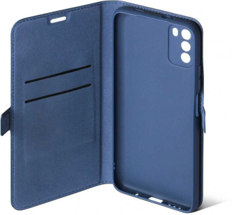 Чехол (флип-кейс) DF для Xiaomi Poco M3 poFlip-03 синий (DF POFLIP-03 (BLUE)) от магазина РЭССИ