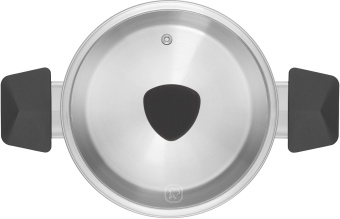 Кастрюля Rondell Strike RDS-715 4.8л. d=24см (с крышкой) стальной от магазина РЭССИ