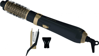 Фен-щетка Rowenta Magic Nature CF7826F0 1200Вт черный/золотистый от магазина РЭССИ