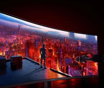 Монитор Xiaomi 34" Curved Gaming Monitor G34WQi черный VA LED 1ms 21:9 HDMI матовая HAS Piv 350cd 178гр/178гр 3440x1440 180Hz FreeSync Premium DP 2K 6.9кг от магазина РЭССИ
