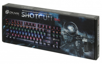 Клавиатура Оклик 969G SHOTGUN механическая черный USB Multimedia for gamer LED от магазина РЭССИ
