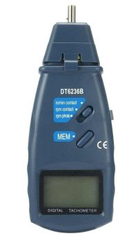 DT6236B тахометр универсальный  2в1 : контактный с валом + фото  тахометр универсальный  2в1 : контактный с валом + фото WHDZ от магазина РЭССИ