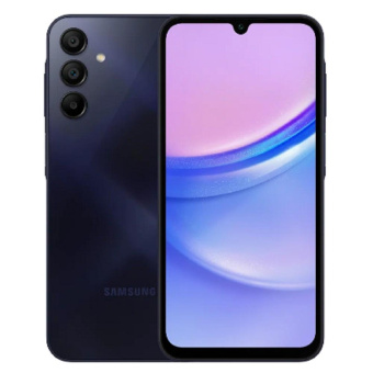 Смартфон Samsung SM-A155F Galaxy A15 256Gb 8Gb темно-синий моноблок 3G 4G 2Sim 6.5" 1080x2340 Android 14 50Mpix 802.11 a/b/g/n/ac NFC GPS GSM900/1800 GSM1900 TouchSc Micro SD max1024Gb от магазина РЭССИ