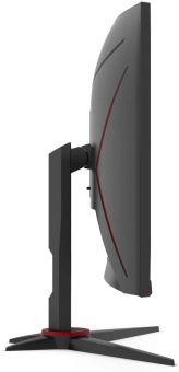 Монитор AOC 27" Gaming CQ27G2SE/BK черный/красный VA LED 16:9 HDMI матовая HAS Piv 250cd 2560x1440 165Hz FreeSync Premium Pro DP Quad 2K (1440p) 5.4кг от магазина РЭССИ