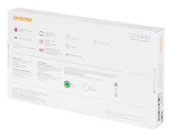 Планшет Digma CITI Kids 80 RK3126C (1.2) 4C RAM1Gb ROM8Gb 8" IPS 1280x800 Android 10.0 Go голубой 2Mpix 0.3Mpix BT WiFi Touch microSD 64Gb minUSB 3500mAh от магазина РЭССИ