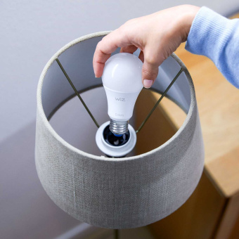 Умная лампа WiZ E27 60Вт 806lm Wi-Fi (упак.:1шт) (929002450202) от магазина РЭССИ