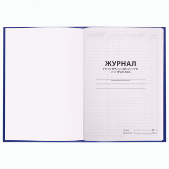 Журнал регистрации вводного инструктажа BRAUBERG 96 листов А4 200х290 мм бумвинил офсет 130258 от магазина РЭССИ