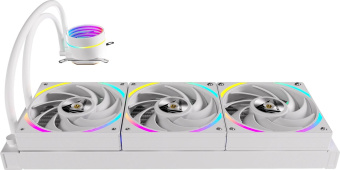 Система водяного охлаждения Formula Oasis L360 ARGB Soc-AM5/AM4/1200/2066/1700/1851 белый 4-pin 1-27dB Al+Cu 360W Ret (OASIS L360 ARGB WH) от магазина РЭССИ
