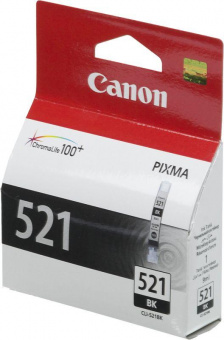 Картридж струйный Canon CLI-521BK 2933B004 черный для Canon iP3600/4600/MP540/620/630/980 от магазина РЭССИ