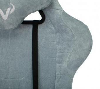 Кресло игровое Zombie VIKING KNIGHT Fabric серо-голубой Light-28 с подголов. крестов. металл от магазина РЭССИ