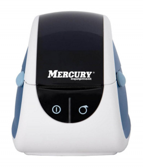 Термопринтер Mertech MPRINT LP80 EVA (для печ.накл.) стационарный белый/синий от магазина РЭССИ