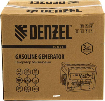 Генератор Denzel PS 80 E-3 6.6кВт от магазина РЭССИ