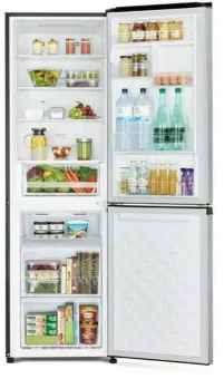 Холодильник Hitachi R-B410PUC6 PSV 2-хкамерн. серебристый инвертер от магазина РЭССИ