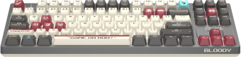 Клавиатура A4Tech Bloody S87 Pixels Red механическая серый/белый USB Multimedia for gamer LED (S87 PIXELS) от магазина РЭССИ