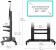 Подставка для телевизора Onkron TS2811 черный 60"-100" макс.147.8кг напольный мобильный от магазина РЭССИ