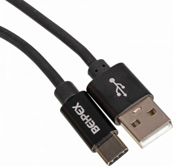 Кабель USB (m)-USB Type-C (m) 2м черный от магазина РЭССИ