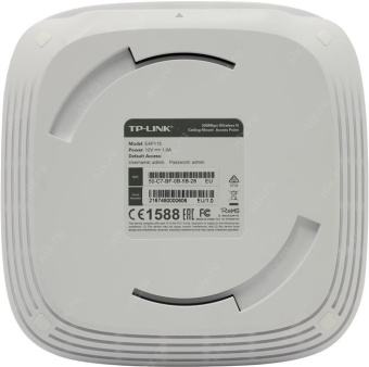 Точка доступа TP-Link EAP115 N300 10/100BASE-TX белый от магазина РЭССИ