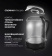 Чайник электрический Polaris PWK 1753CGL 1.5л. 1950Вт черный (корпус: стекло) от магазина РЭССИ