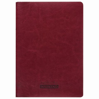 Тетрадь BRAUBERG VIVA A5 147x210 мм 48 листов сшивка клетка кожзам гладкий бордовый 403891 от магазина РЭССИ