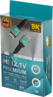 Кабель соединительный аудио-видео 012392 HDMI (m)/HDMI (m) 3м. позолоч.конт. черный от магазина РЭССИ