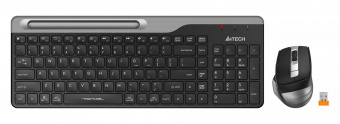 Клавиатура + мышь A4Tech Fstyler FB2535C клав:черный/серый мышь:черный/серый USB беспроводная Bluetooth/Радио slim (FB2535C SMOKY GREY) от магазина РЭССИ