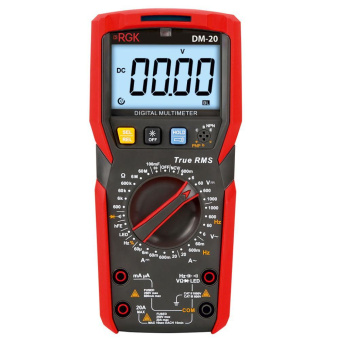 Цифровой мультиметр RGK dm-20 с поверкой 779647 от магазина РЭССИ
